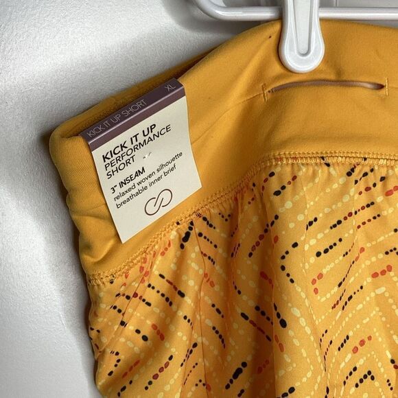 NWT Ladies‎ Calia Kick It Up Performance athletic Short inner brief XL Orange - Picture 3 of 6